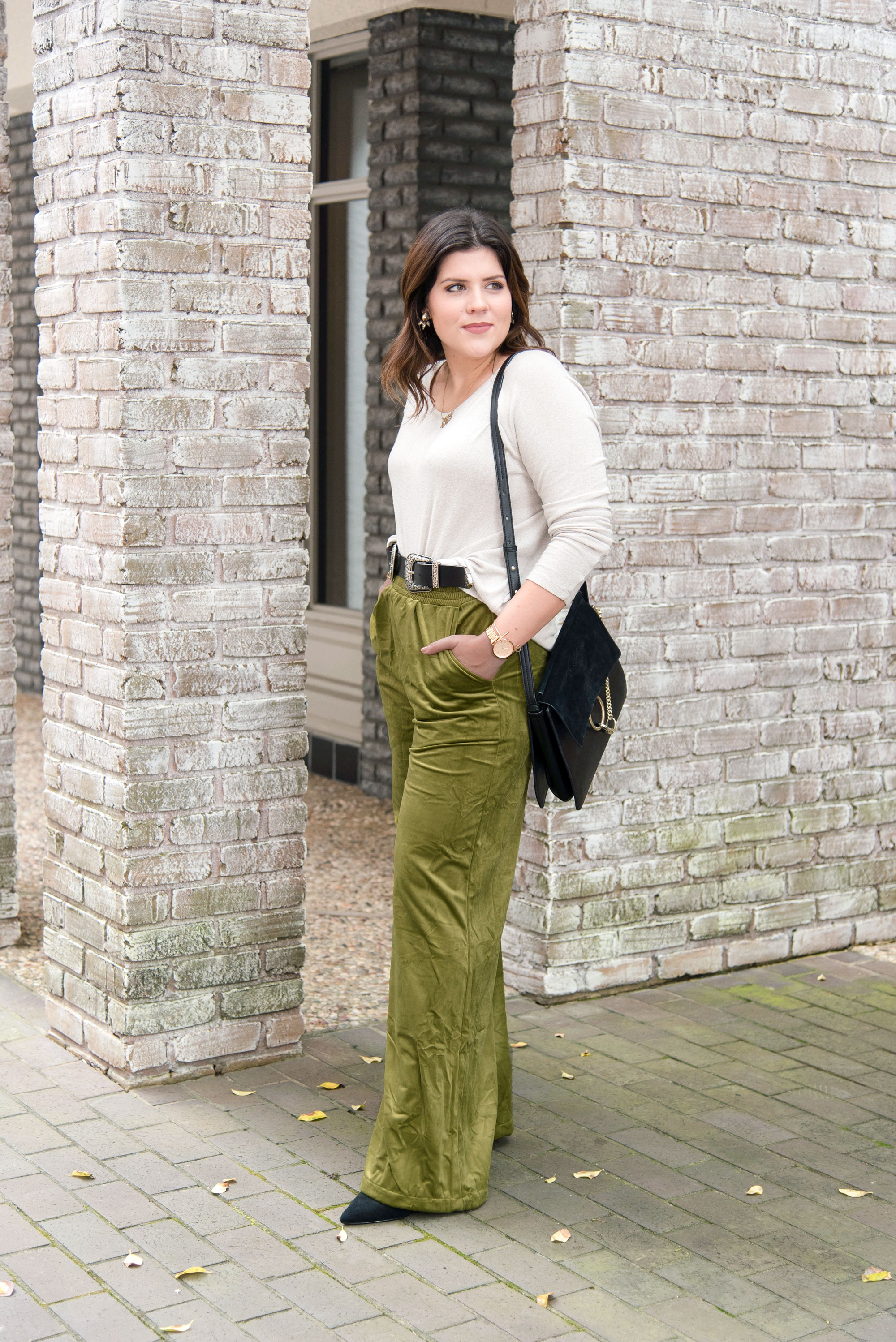 Green Velvet Trousers + Finding your Confidence with Modcloth