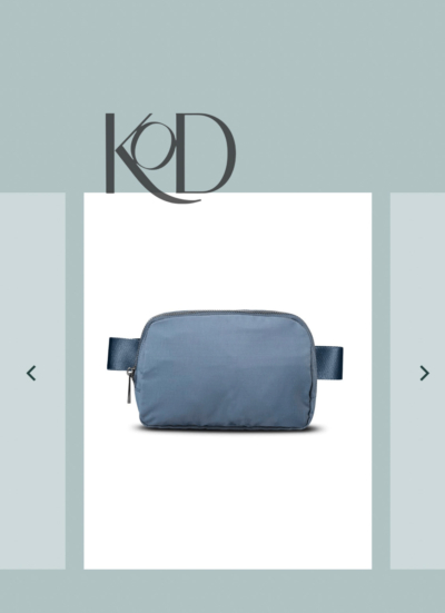 the dupe for the coveted lululemon belt bag, blue, cheap